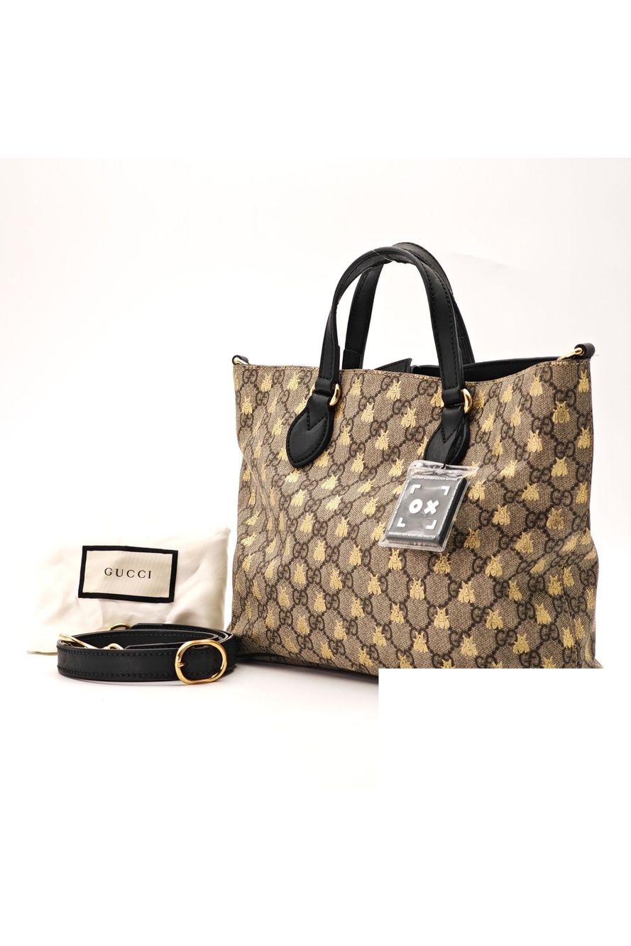 Gucci GG Supreme Beige 2-Way Shoulder Bag Strap